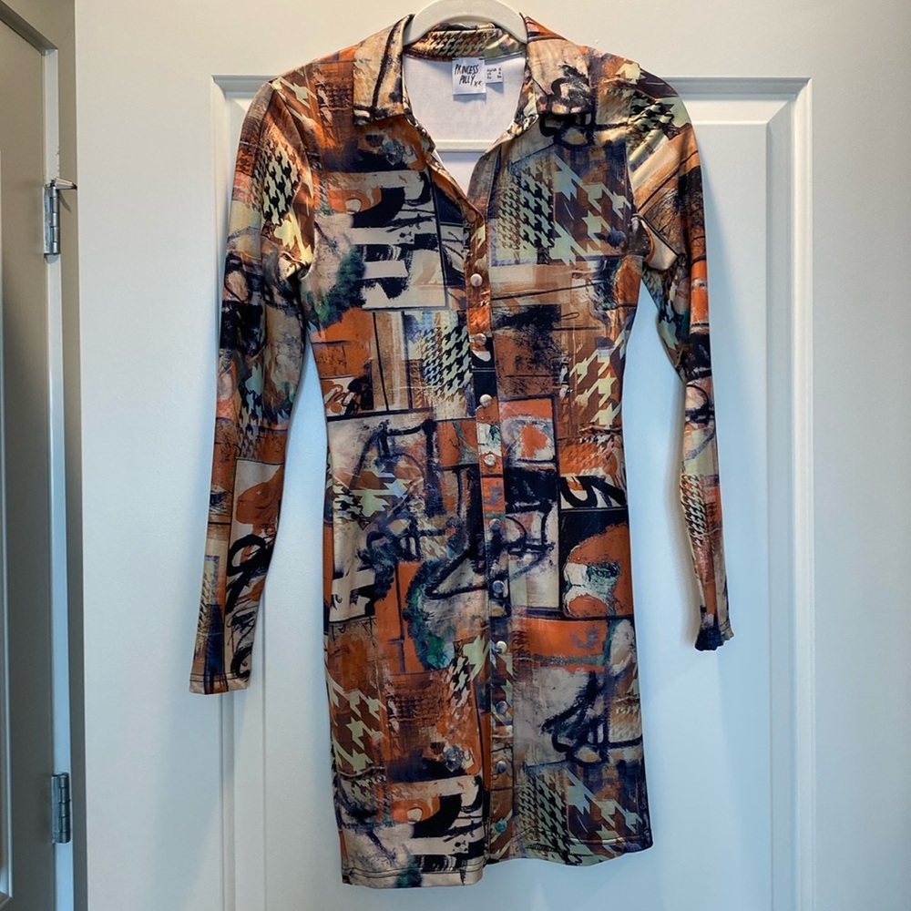 Princess Polly Deja Mini Button-Up Long Sleeve